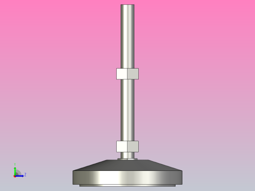DDGS80-M10-L100-C2万向关节调整脚蹄左视缩略图
