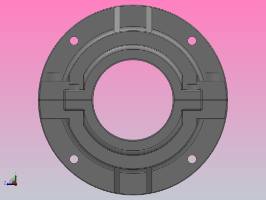 PGFD法兰式轴向固定剖分式轴承_PGFD-300右视缩略图