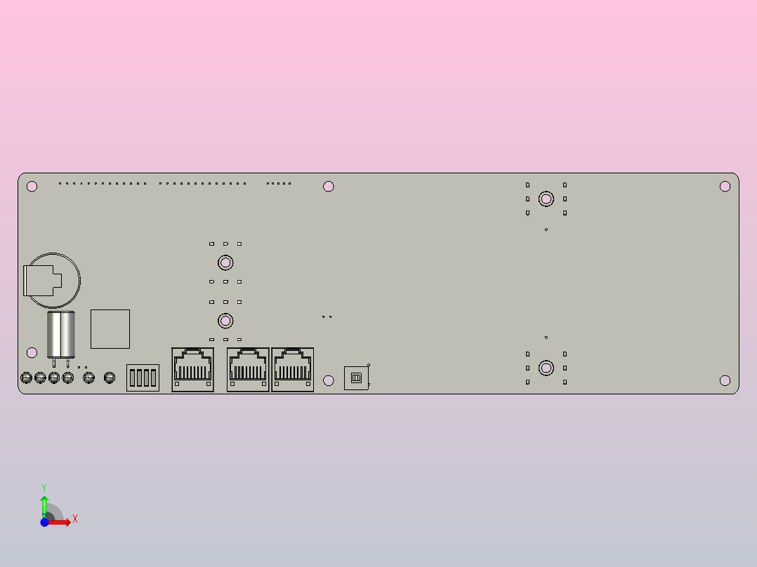 48V锂电池保护板前视图