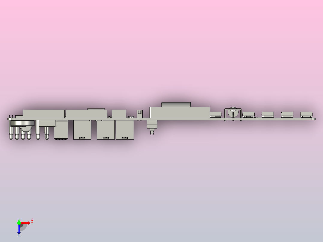 48V锂电池保护板俯视图