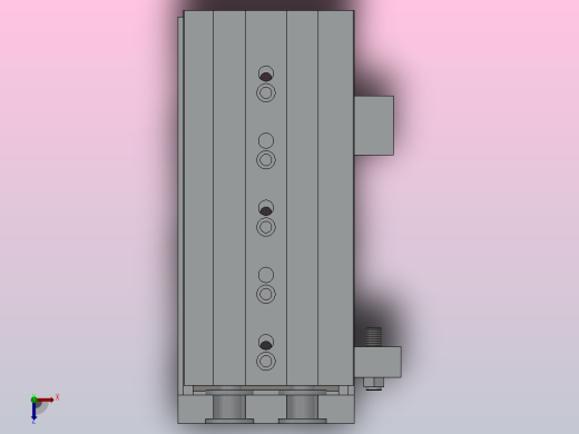 气动滑台HMXS25系列[HMXS25-100AS]俯视缩略图