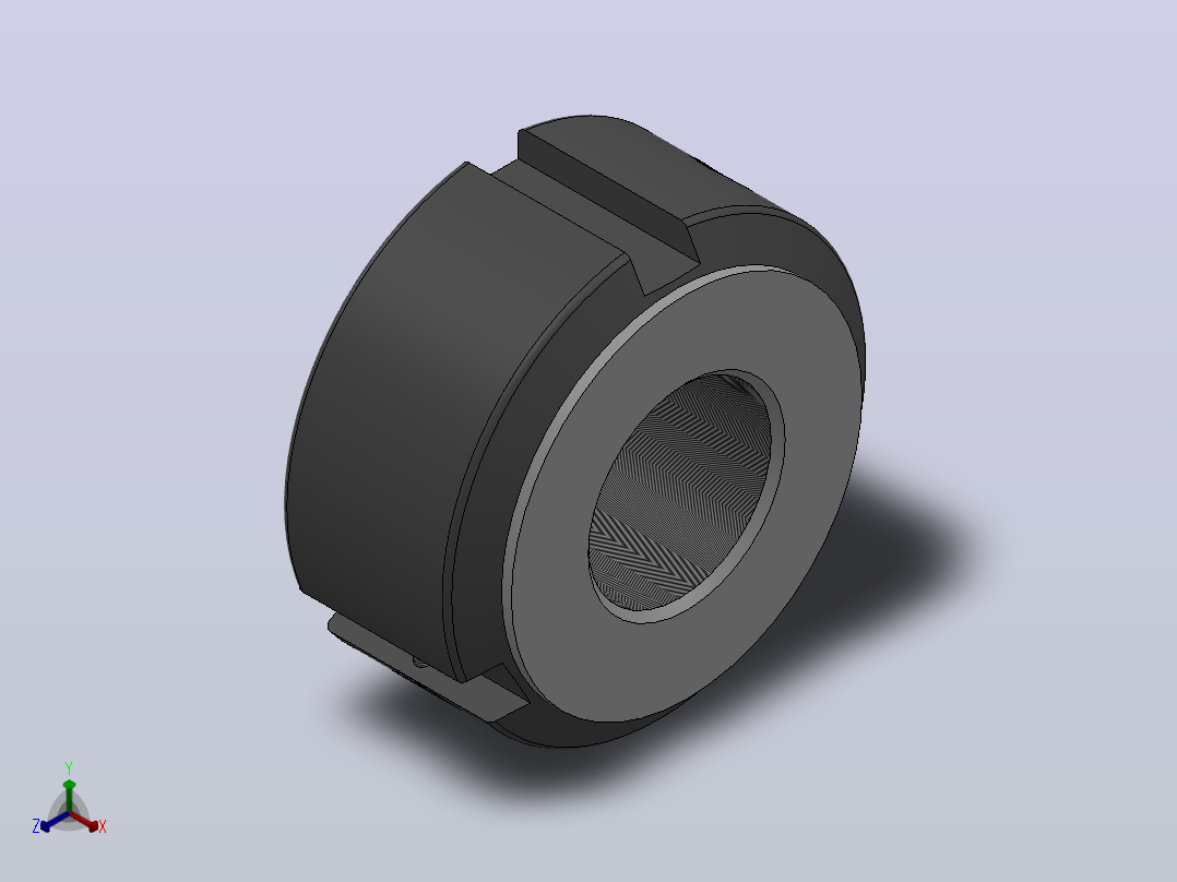 NA轴向锁紧螺母[NA M15x1.0]正等轴测图