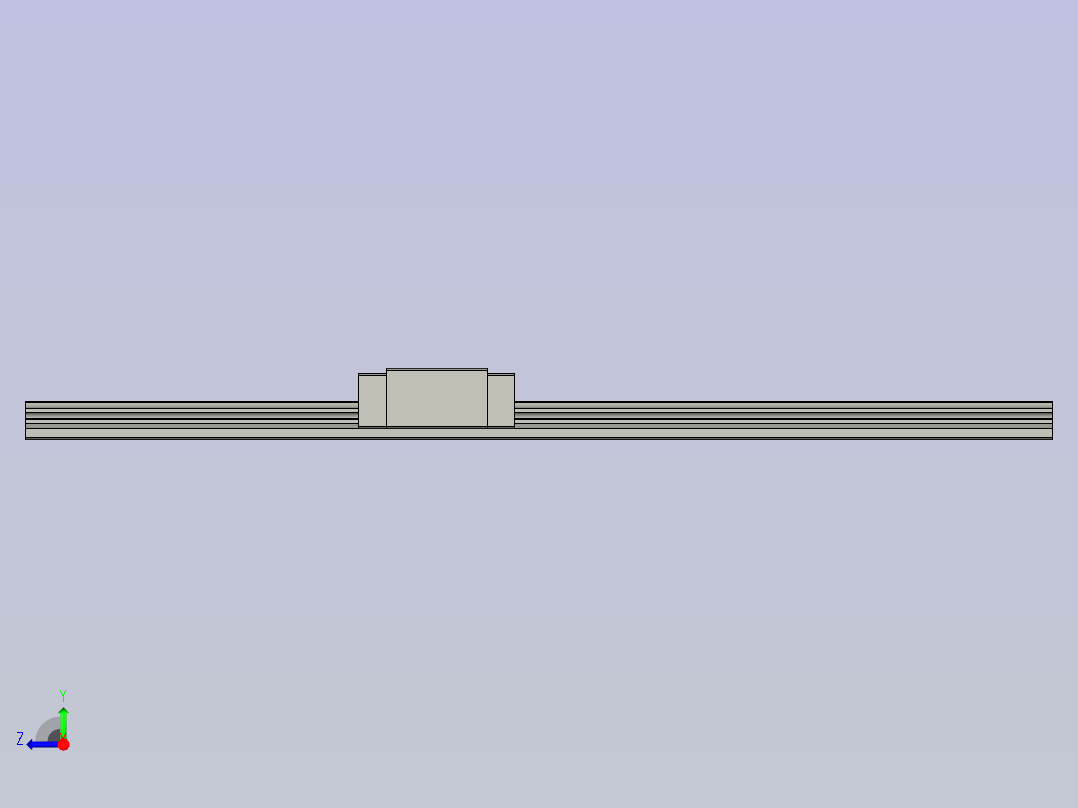 直线导轨HGH15CAR400Z0C(端距20mm)右视图