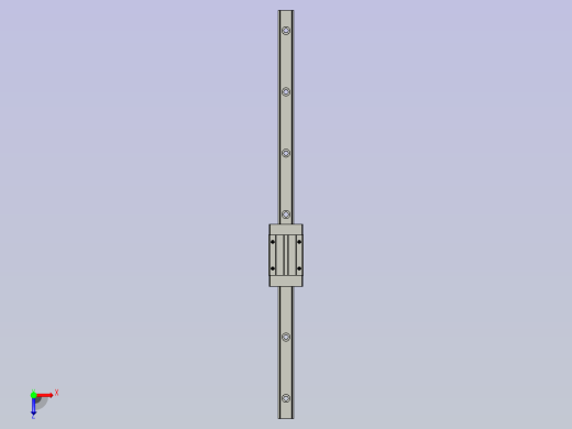 直线导轨HGH15CAR400Z0C(端距20mm)俯视缩略图