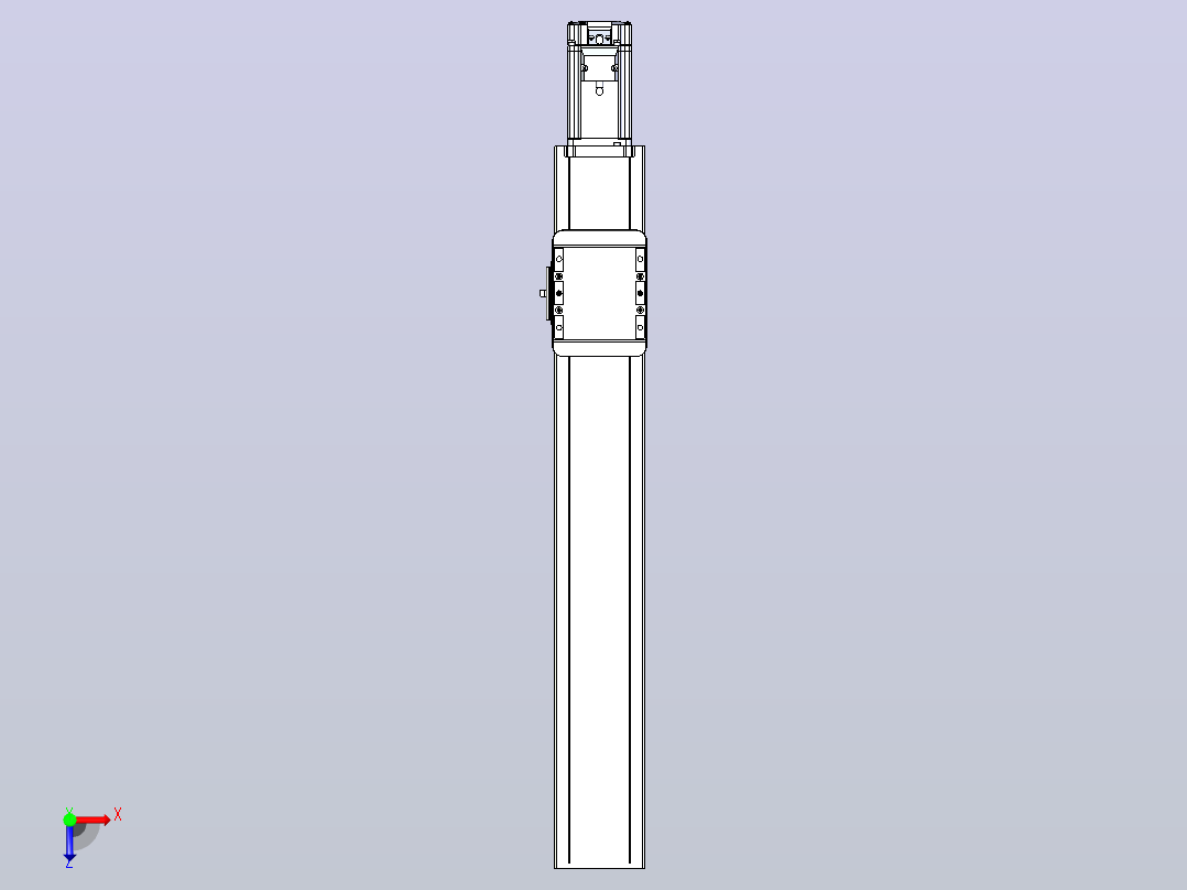滚珠丝杠直线轴带导轨全封闭TPA-HCR-85D-1610C-L450-M-Y-P20-N3俯视图
