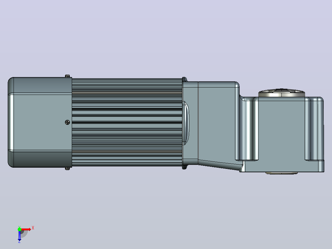 变频减速电机f1500rc-R俯视图