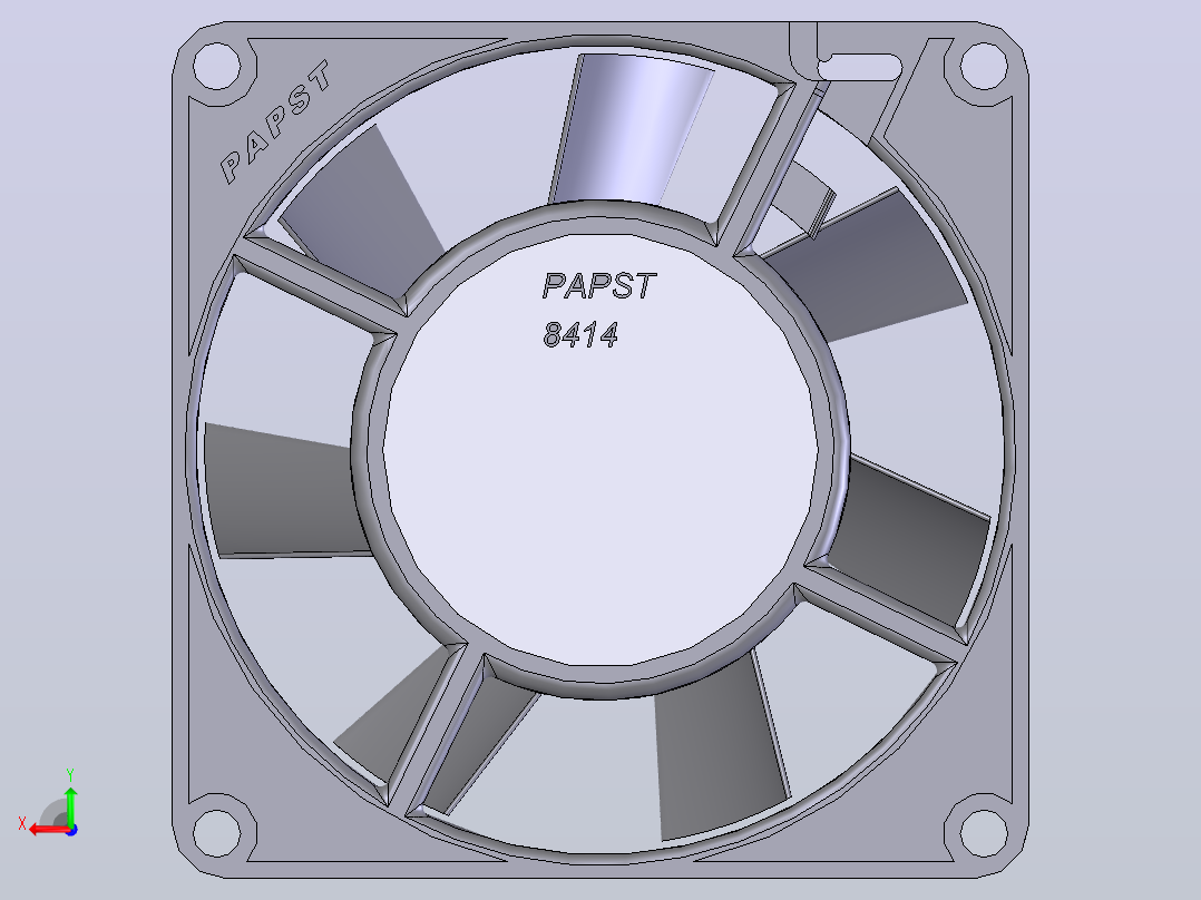 User Library-papst8414_风扇后视图