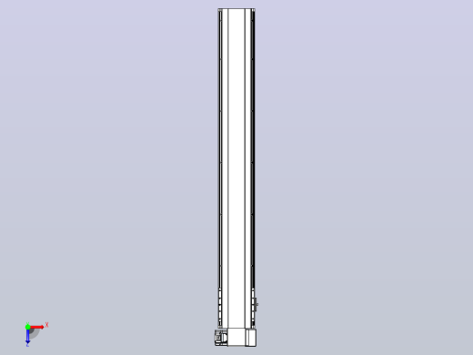 皮带直线轴半封闭可选导轨TPA-HNB-140D-120-L1000-RP-C-P40-N3俯视缩略图