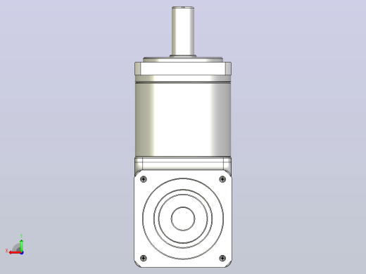 精密行星减速器60ZDF二级外形图T1 200W M4后视缩略图
