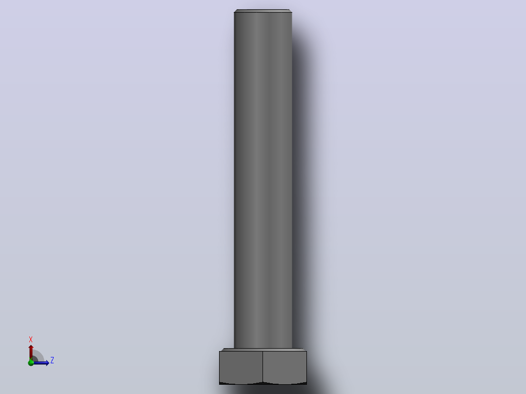 六角头螺栓M12×70俯视图