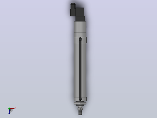 10Y-2V系列无给油润滑气缸(带阀型)[10Y-2VSD50N200A8-SD]俯视缩略图