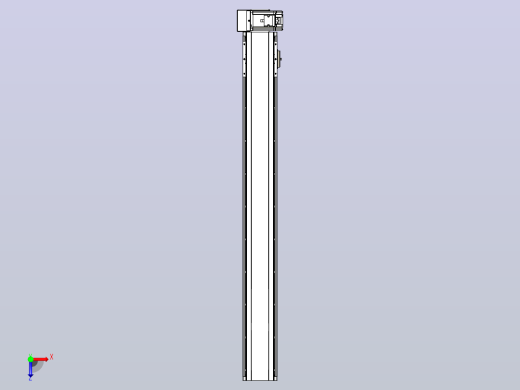 皮带直线轴半封闭可选导轨TPA-HNB-105D-90-L850-RU-C-P20-N3俯视缩略图
