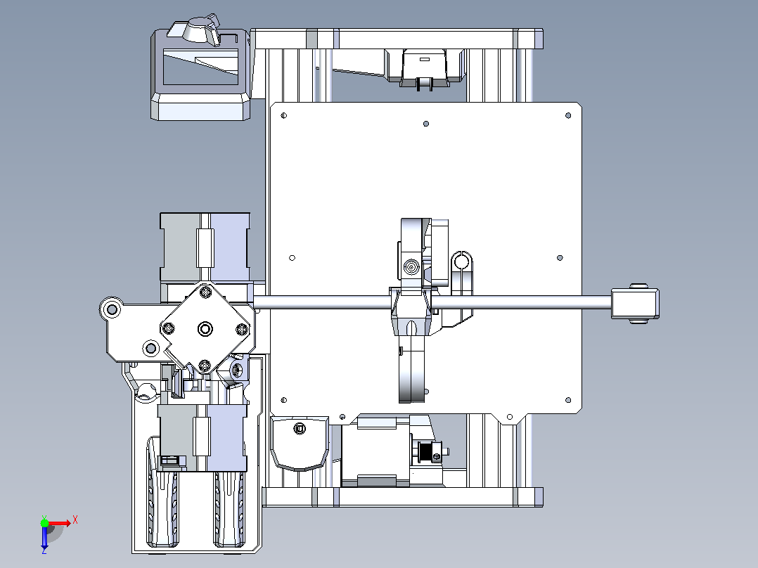 PRUSA MINI 3D打印机组装步骤文件俯视图