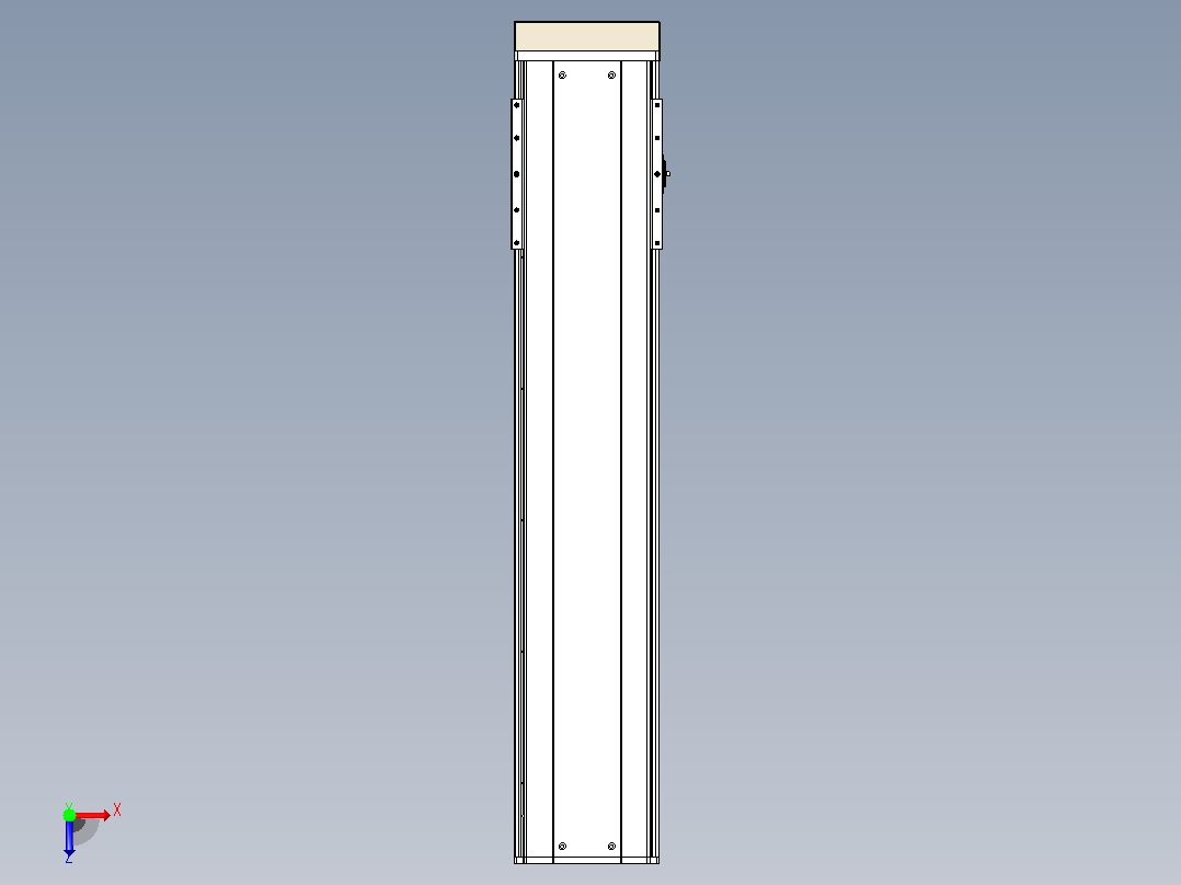 日规模组半封闭丝杆TPA-HNR-220D-3210C-L850-MP-C-P1K-N3俯视图
