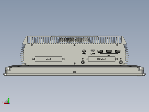 P15RF-700工业平板电脑 ABOX-700系列后视缩略图
