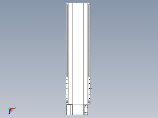 皮带直线轴半封闭可选导轨TPA-HNB-202D-140-L500-LP-Y-P75-N3俯视缩略图