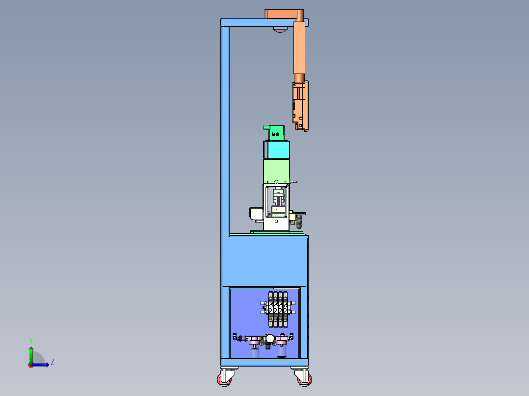 A35端末LIP裁切工装sw18可编辑+bom单左视图