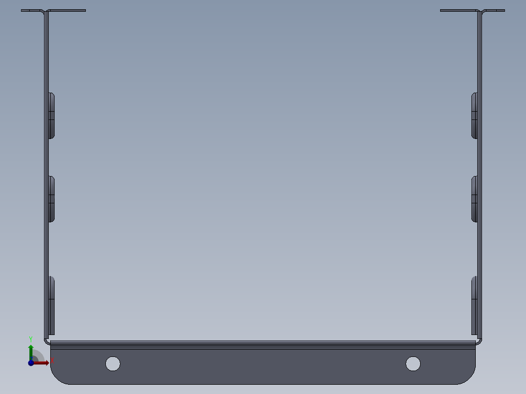 硬盘支架前视图