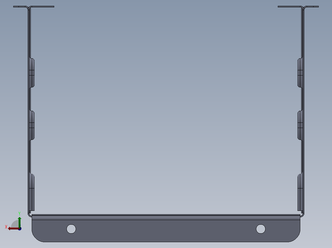 硬盘支架后视图