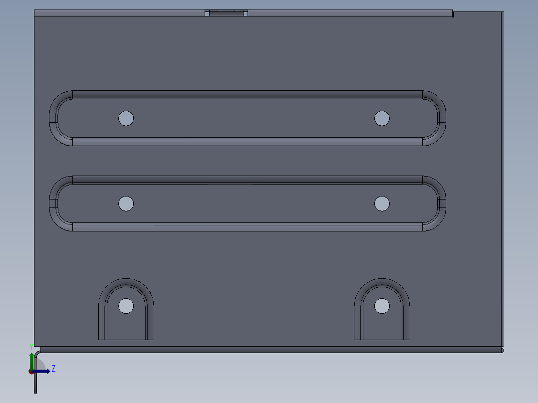 硬盘支架左视图