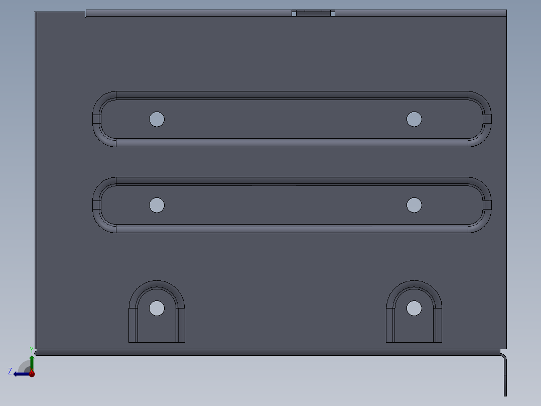 硬盘支架右视图