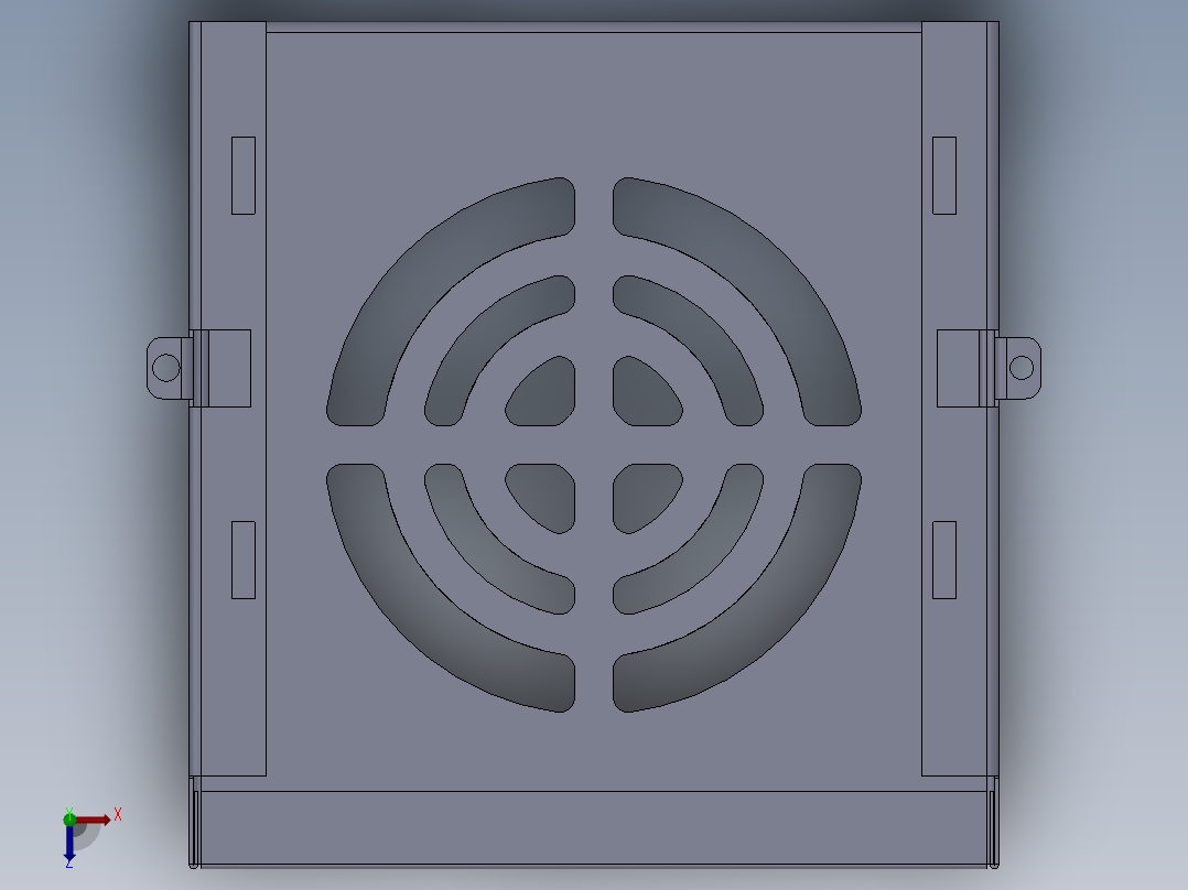 硬盘支架俯视图