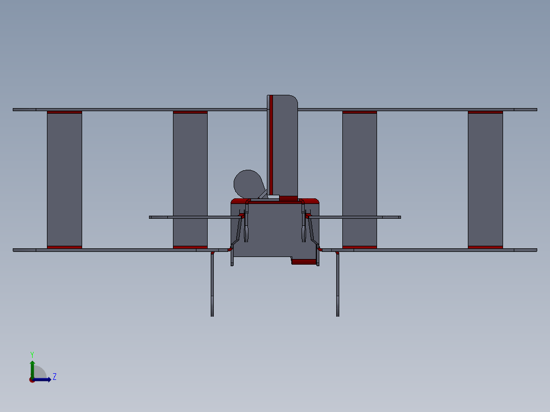 滑翔机（SW纯钣金，可展开左视图