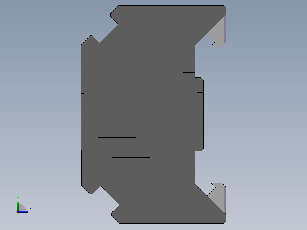 端子固定件左视图