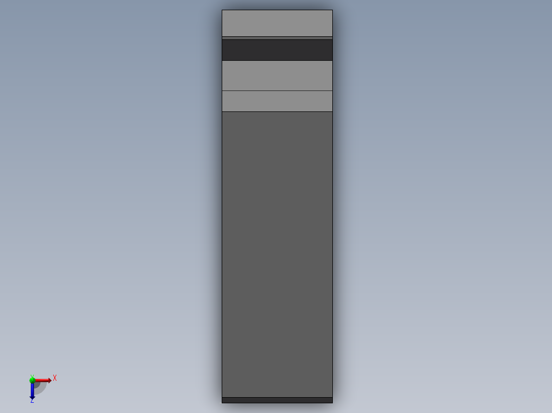 端子固定件俯视图