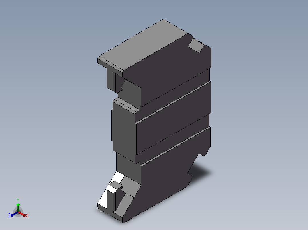 端子固定件正等轴测图