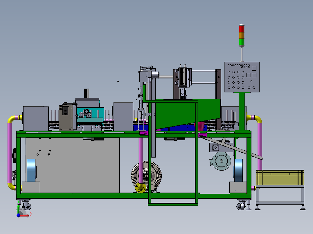 自动涂装生产线设备前视图