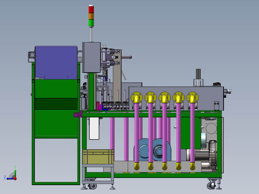 自动涂装生产线设备右视图
