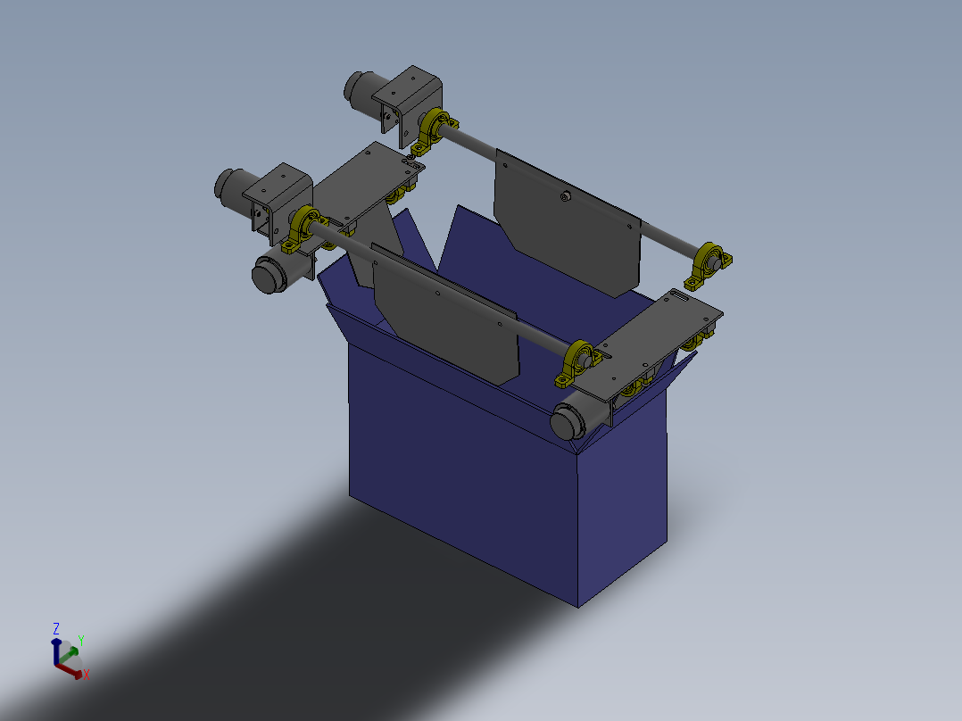 M19纸箱盖压紧装置