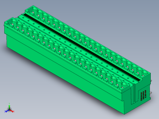 DEGSON 2EDG 系列 5.08mm 可插拔接线端子组-2EDGRH-5.08-44P-14-00AH正等轴测缩略图