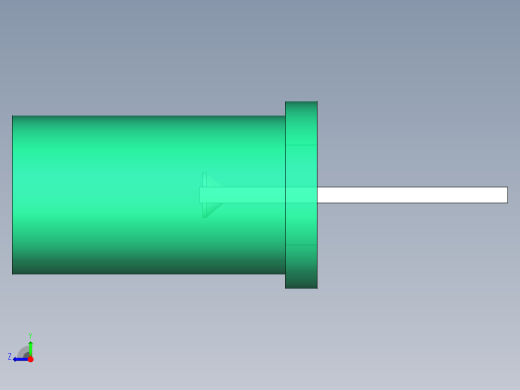 LED_Cylindrical_Green3_D5x9.6mm右视缩略图