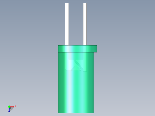 LED_Cylindrical_Green3_D5x9.6mm俯视缩略图