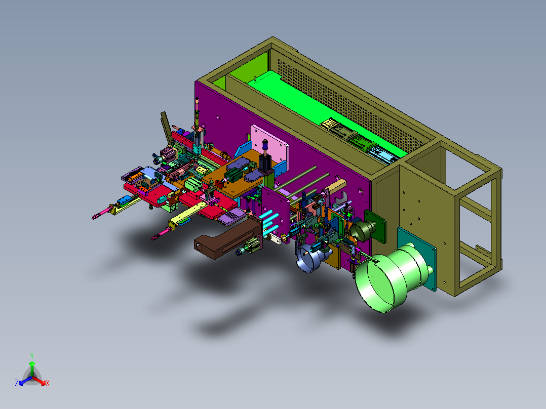微电机马达业生产全自动插电刷机