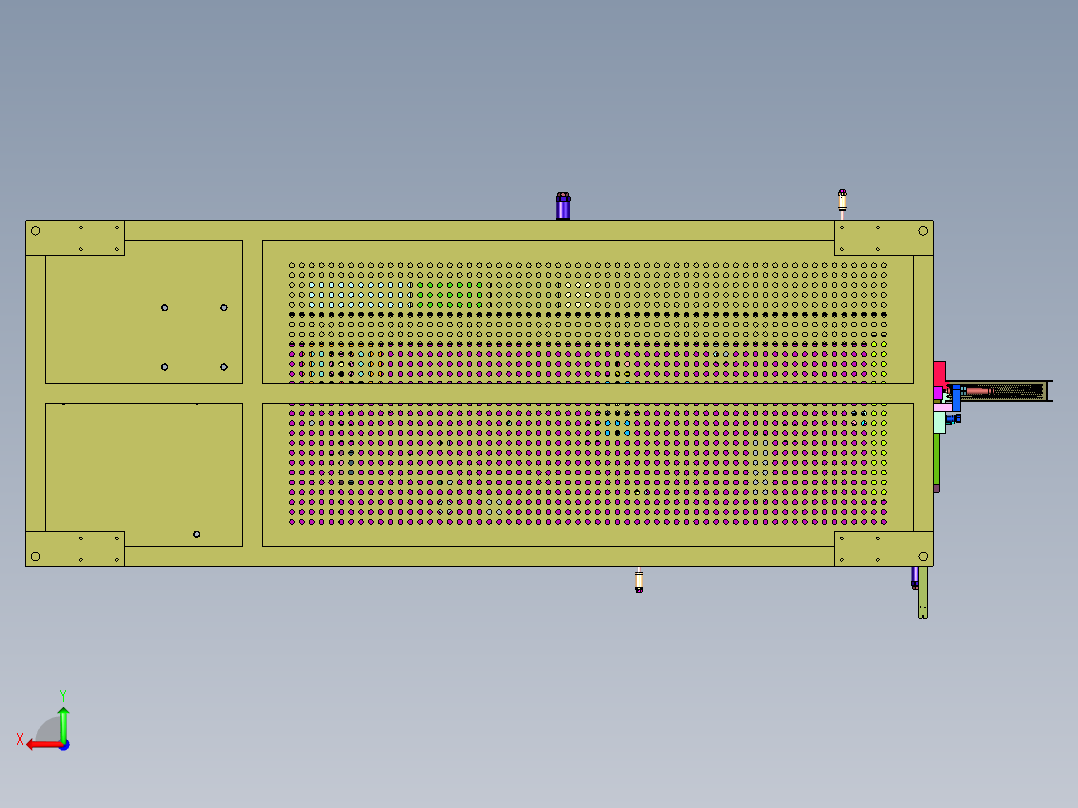 微电机马达业生产全自动插电刷机后视图