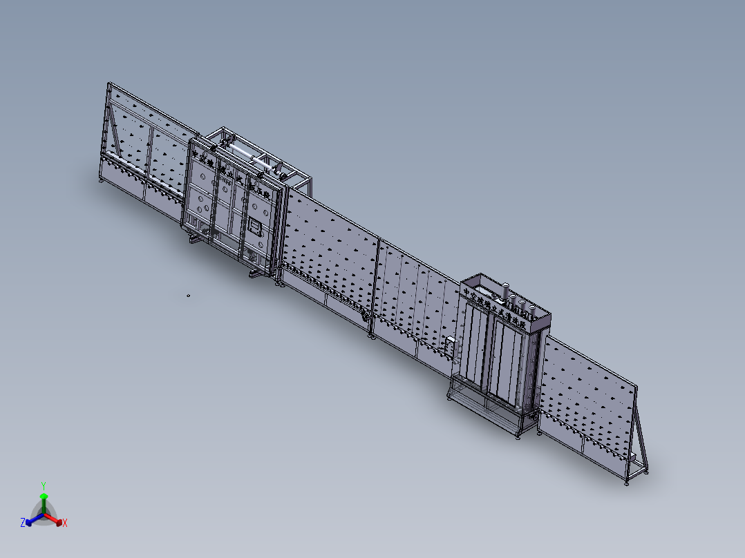 钢化玻璃加工用清洗干燥装置