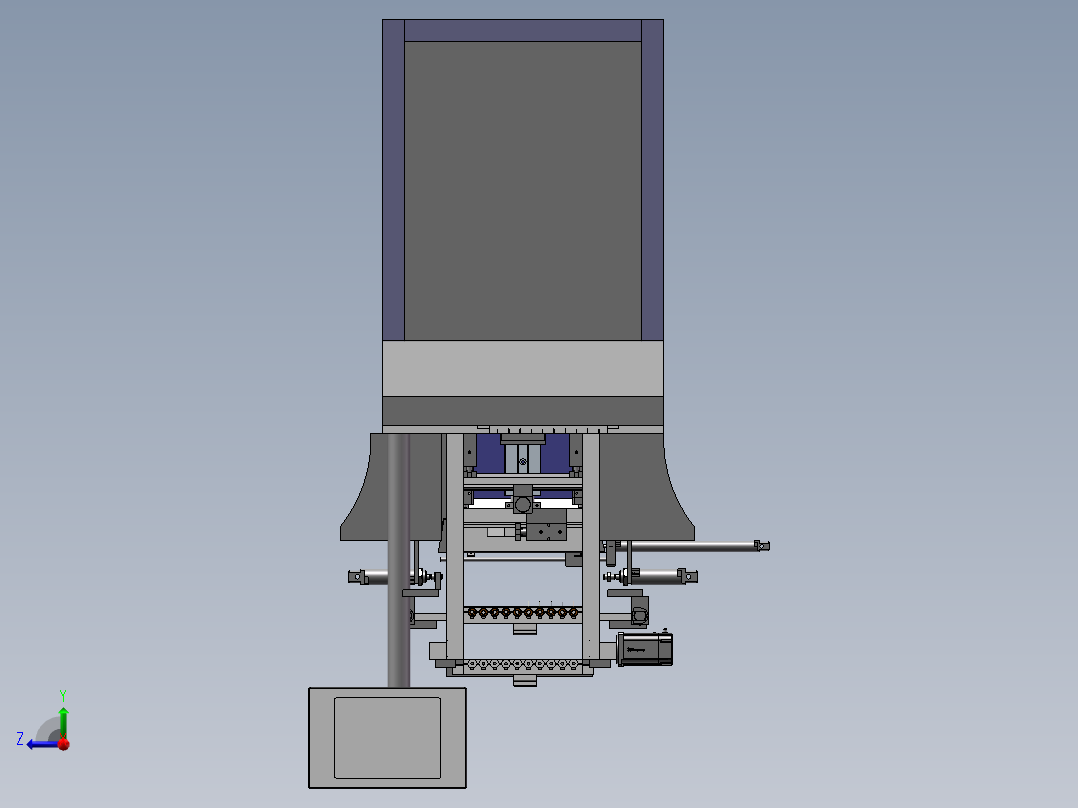 测试浸锡机右视图