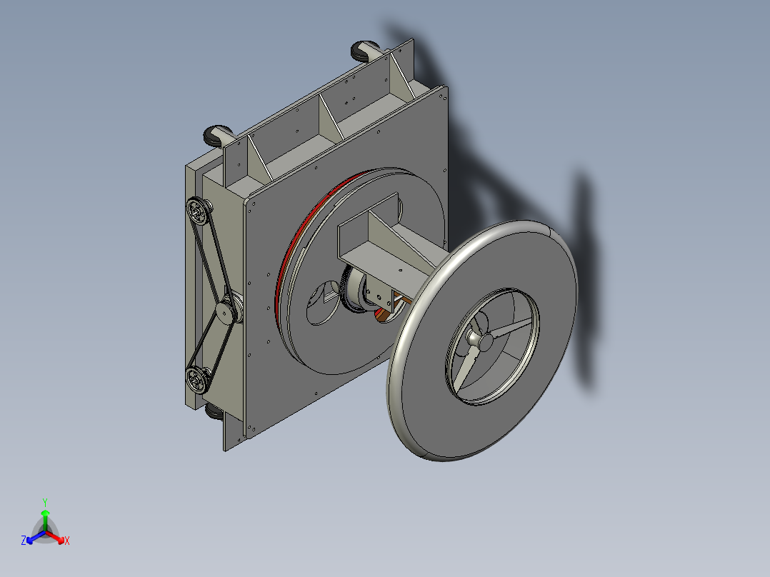 JX616-一种新型玻璃清洁机器人的设计吸附式 四轮驱动 含cad图纸