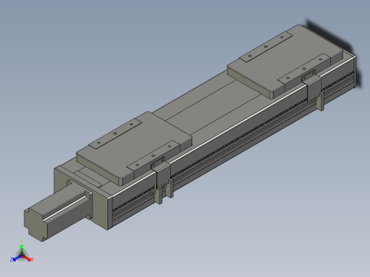 直线模组LHC14-S350-M设计图纸