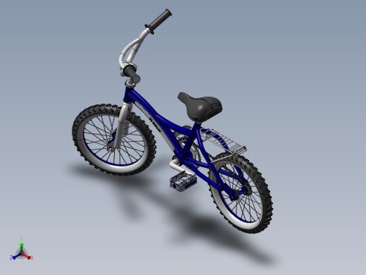 47---小型的自行车sw2010三维图纸模型设计图纸