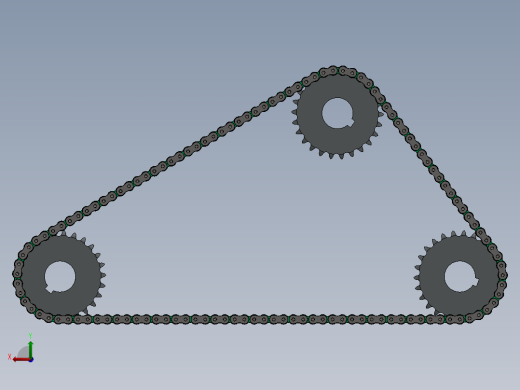 链条链轮机构后视缩略图