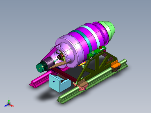 小推力级别喷气发动机试验台