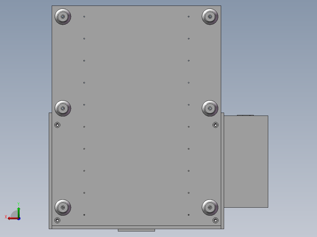 压垫脚工装设备后视图