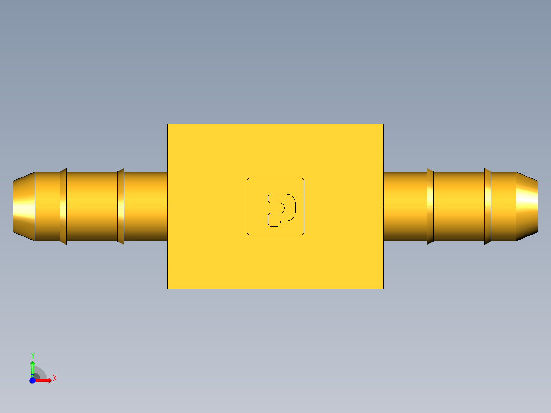 工业通用螺蚊管倒齿式工业硬管接头Male Branch Tee 232-4-2前视图