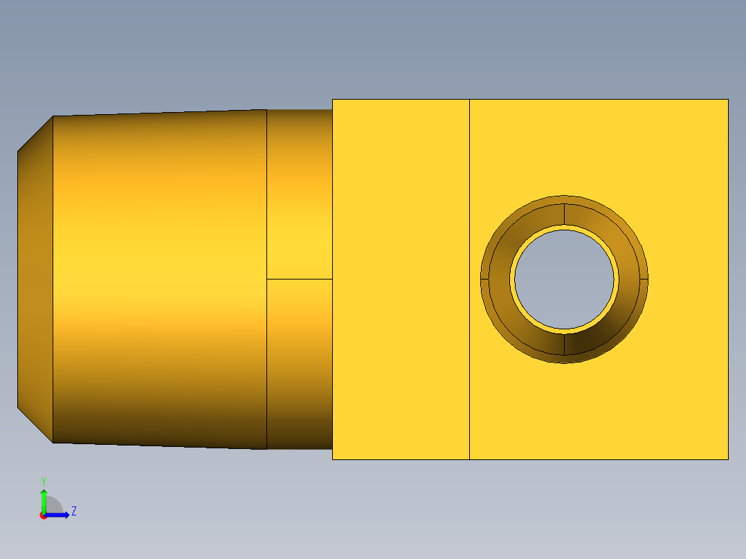 工业通用螺蚊管倒齿式工业硬管接头Male Branch Tee 232-4-2左视图