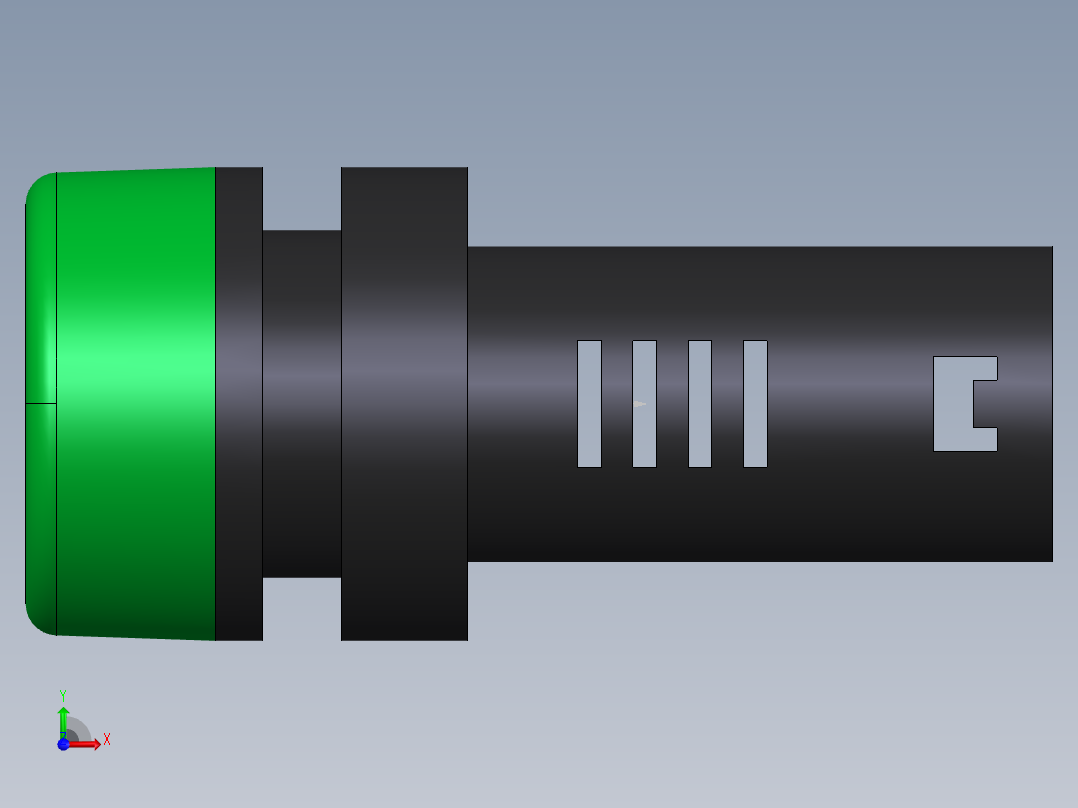 22指示灯前视图