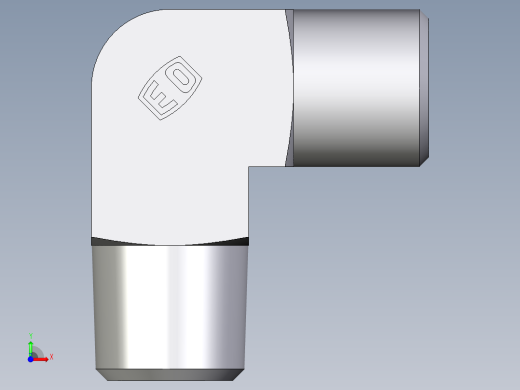 卡套式工业通用硬管接头EO_Male_stud_elbow_WE06SRCFX前视缩略图